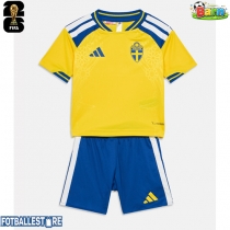 Sverige Hjemmedraktsett Barn VM 2026 Kortermet (+ Korte bukser)